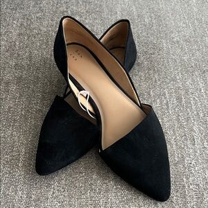 a new day Black Pointed Flats